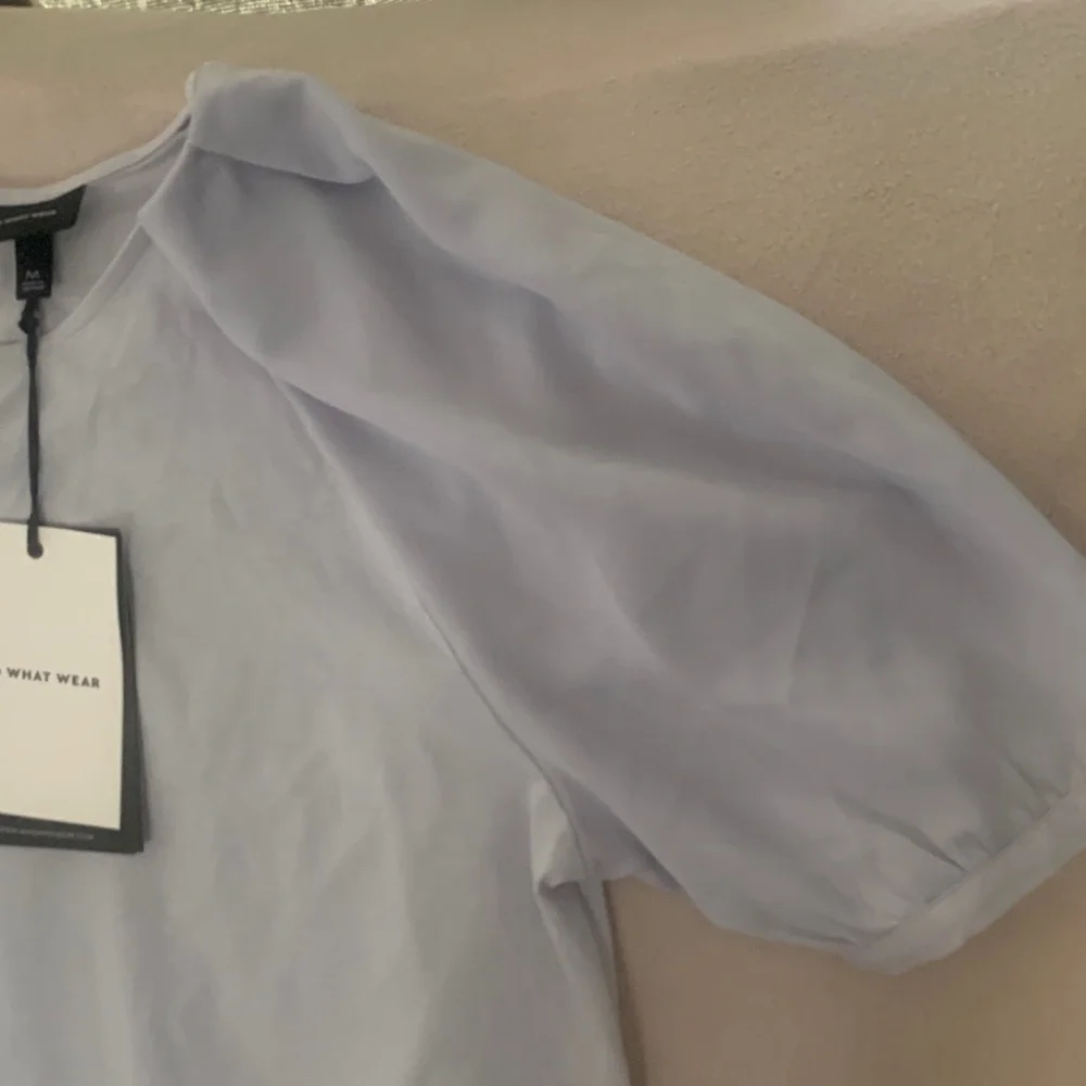 Who What Wear Light Gray Blouse